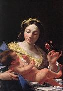 Simon Vouet Virgin and Child oil on canvas